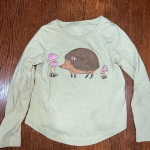 Falls Creek Light Green Hedgehog Long Sleeve Tee